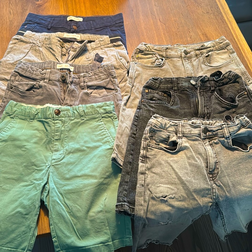 9 Zara boys shorts size 11-12